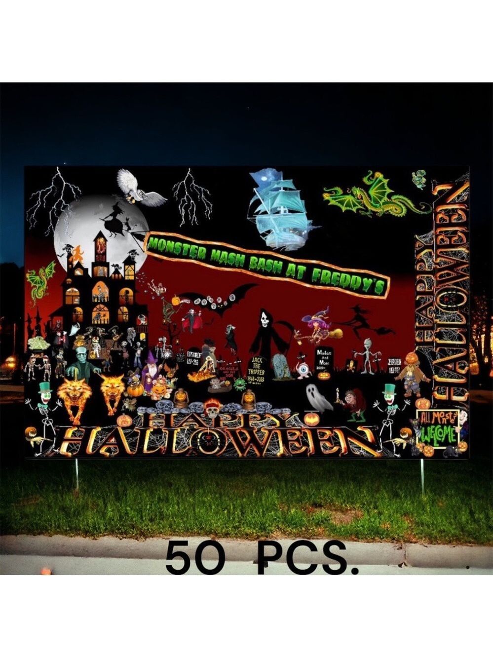 50 10X13 Poly Mailers HALLOWEEN Envelopes PRICE FIRM Fall - Picture 2 of 12